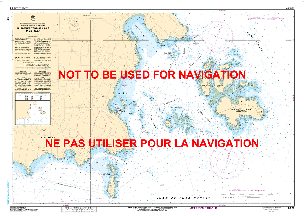 Print On Demand Nautical Chart - Canadian Hydrographic Service (CHS) Chart 3424