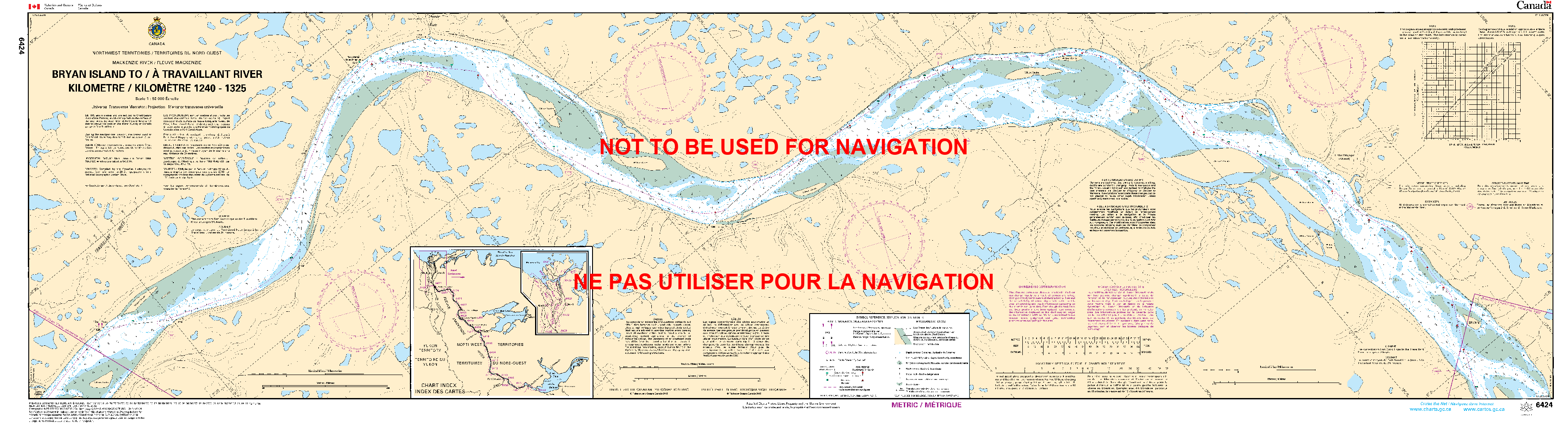 Print On Demand Nautical Chart - Canadian Hydrographic Service (CHS) Chart 6424
