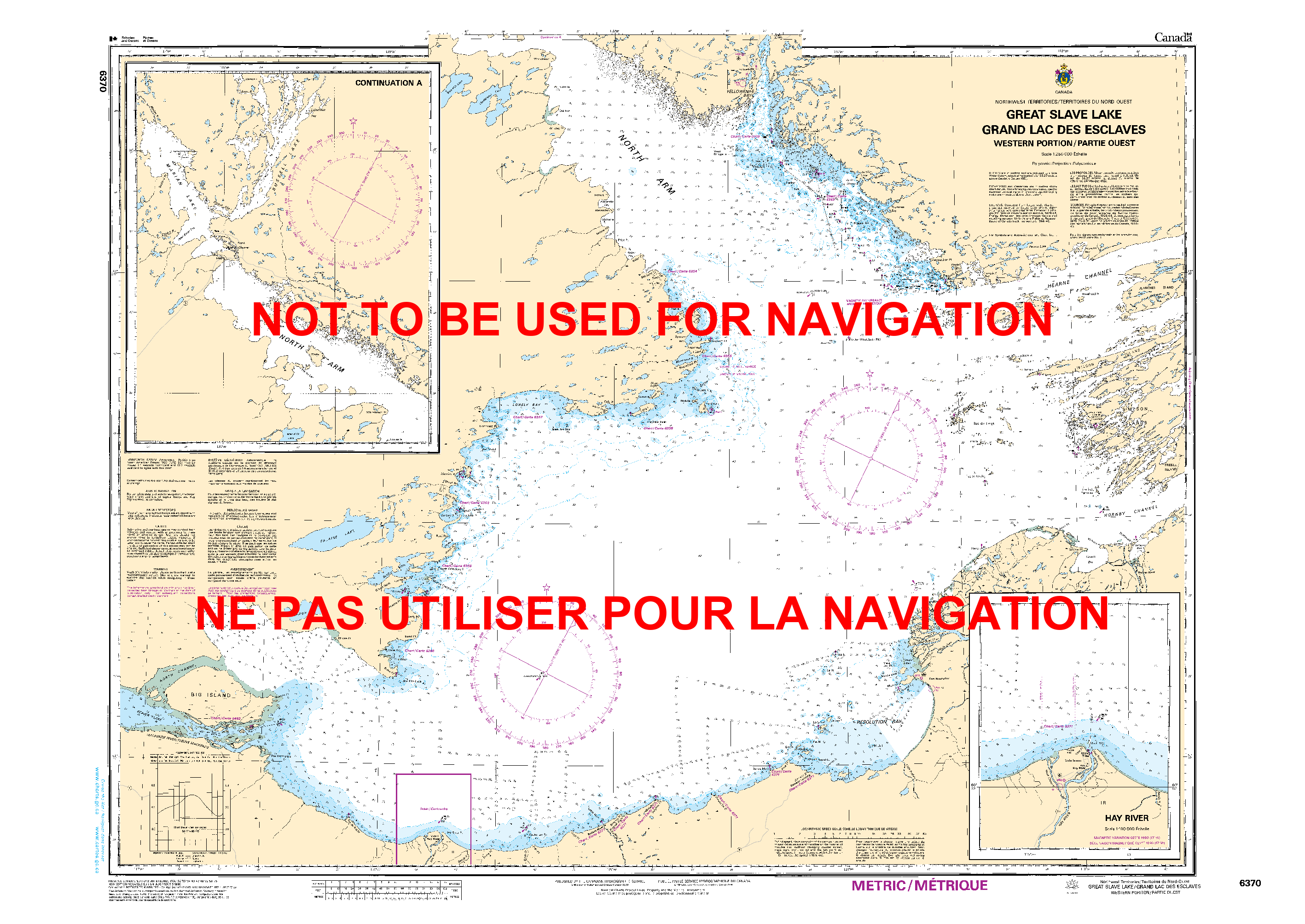 Print On Demand Nautical Chart - Canadian Hydrographic Service (CHS) Chart 6370