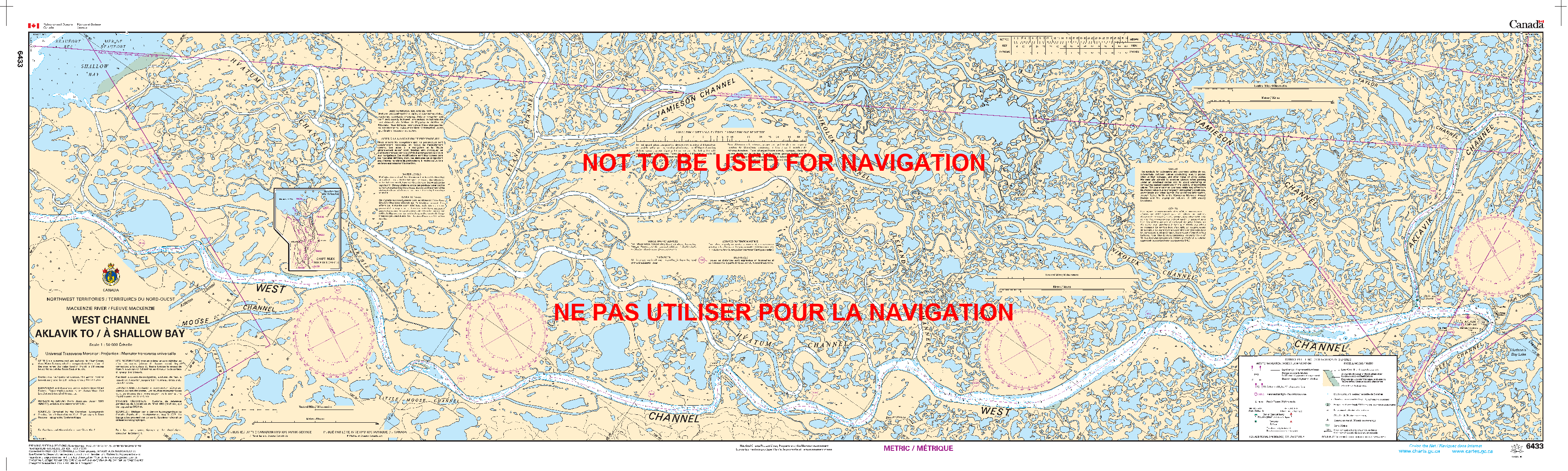 Print On Demand Nautical Chart - Canadian Hydrographic Service (CHS) Chart 6433
