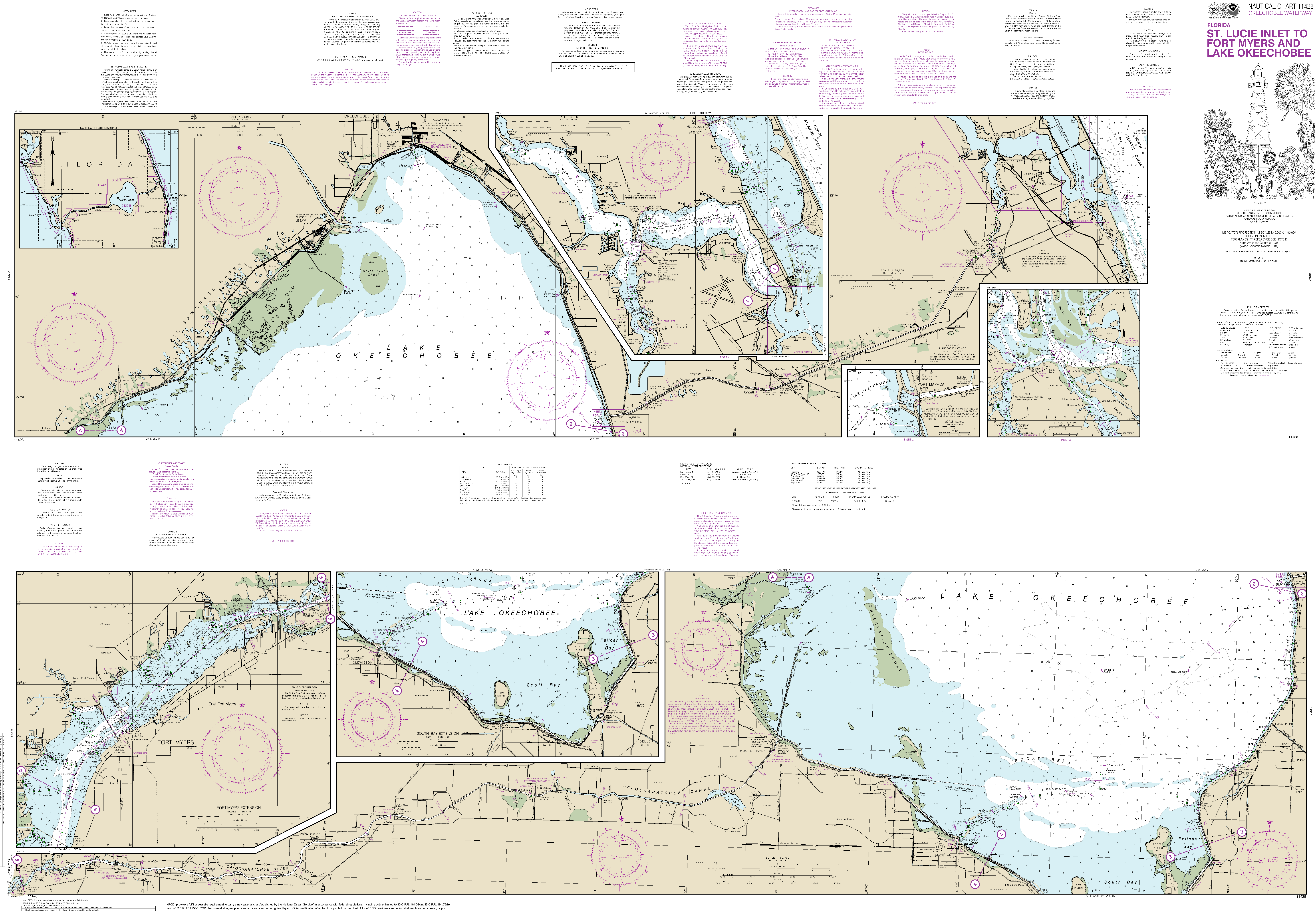 11428 - Okeechobee Waterway St. Lucie Inlet to Fort Myers; Lake Okeechobee