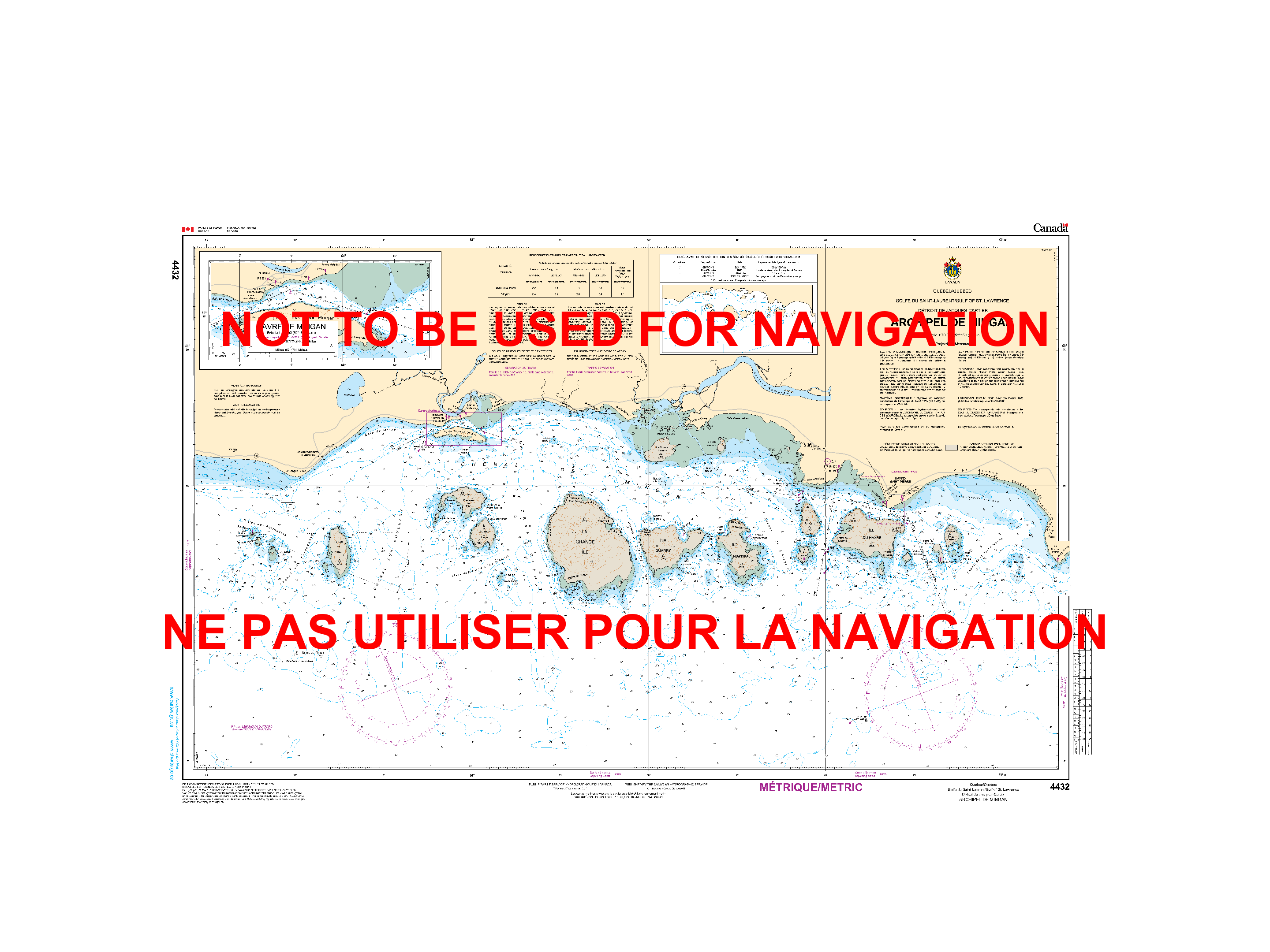 Print On Demand Nautical Chart - Canadian Hydrographic Service (CHS) Chart 4432