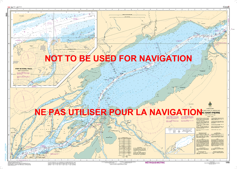 Print On Demand Nautical Chart - Canadian Hydrographic Service (CHS) Chart 1312