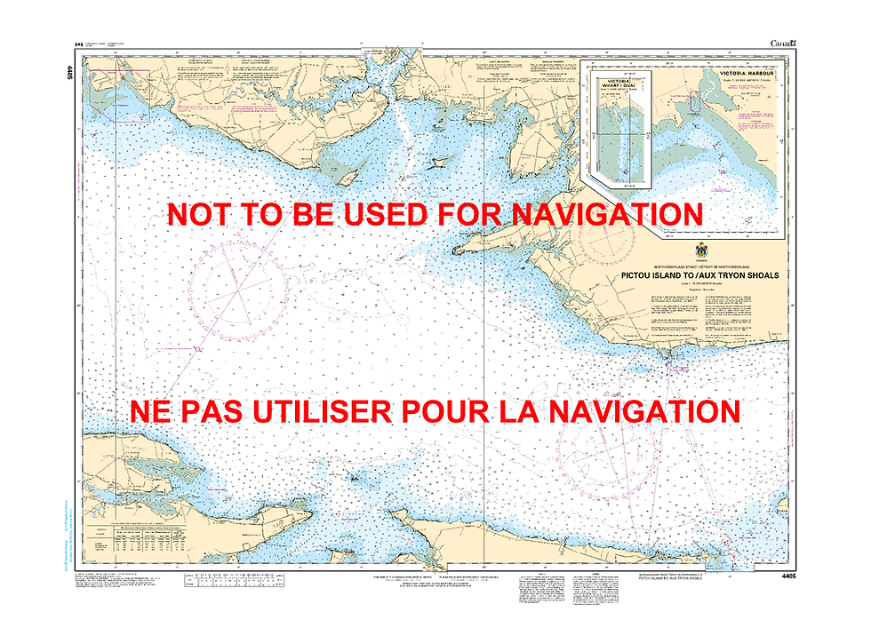 Print On Demand Nautical Chart - Canadian Hydrographic Service (CHS) Chart 4405