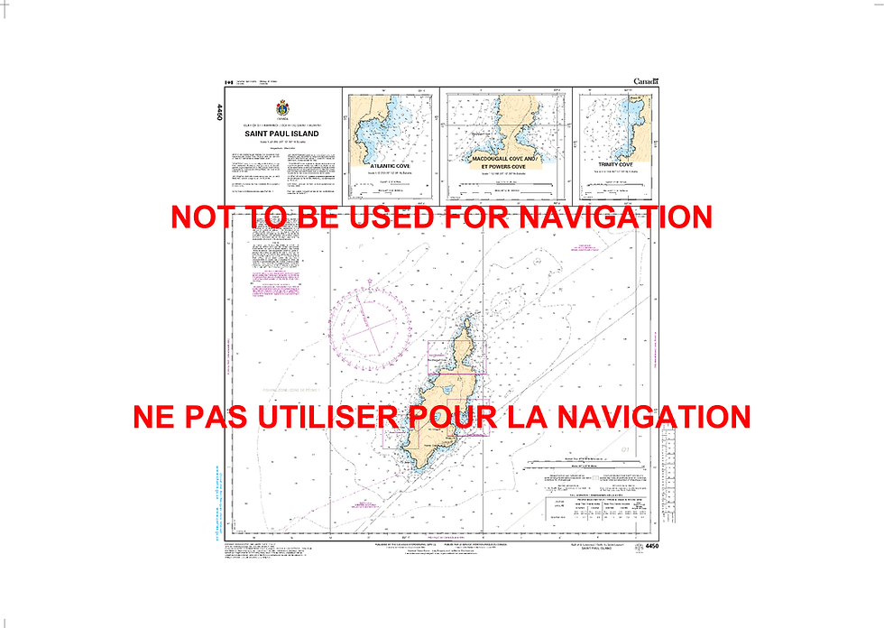 Print On Demand Nautical Chart - Canadian Hydrographic Service (CHS) Chart 4450