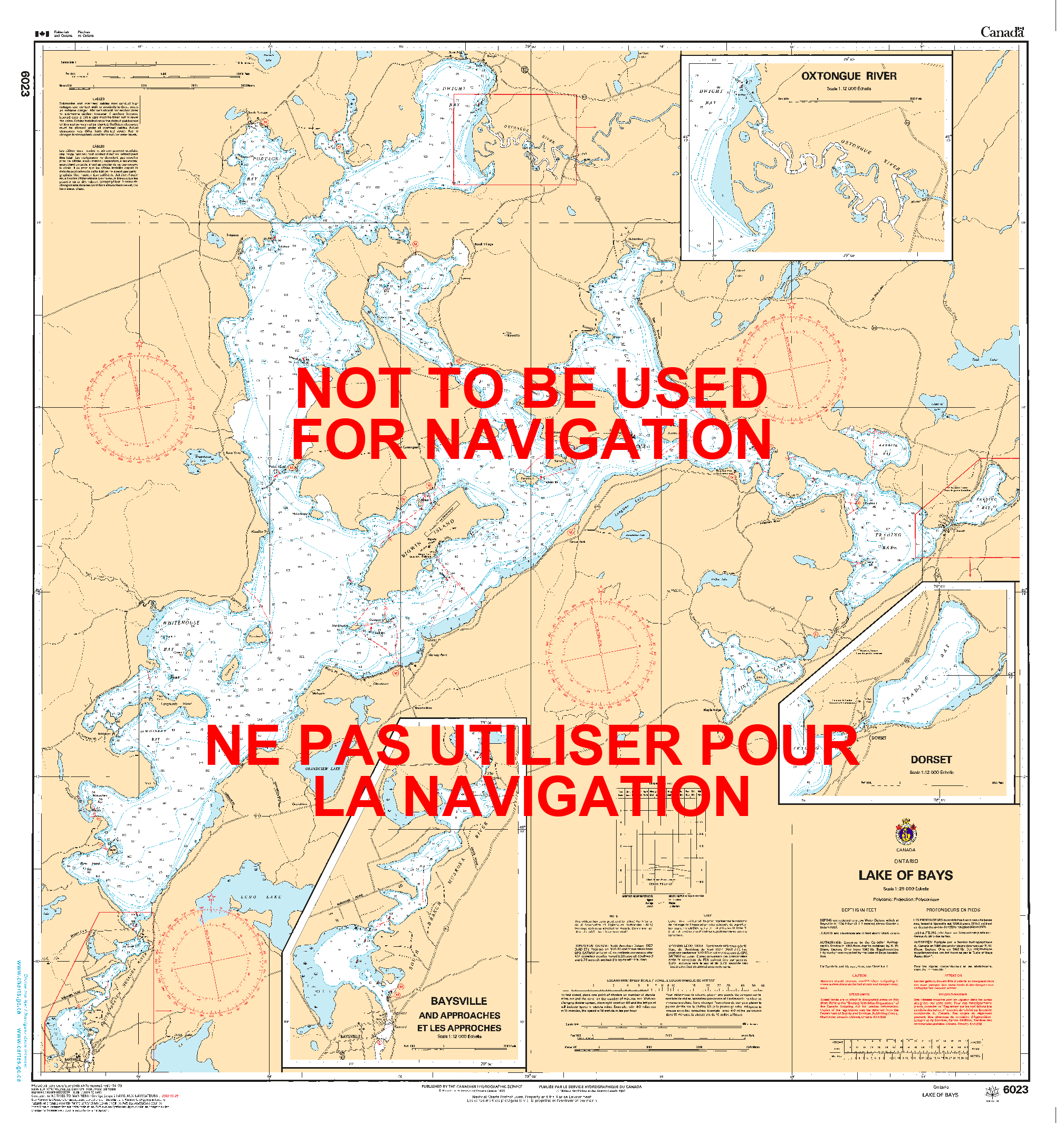 Print On Demand Nautical Chart - Canadian Hydrographic Service (CHS) Chart 6023