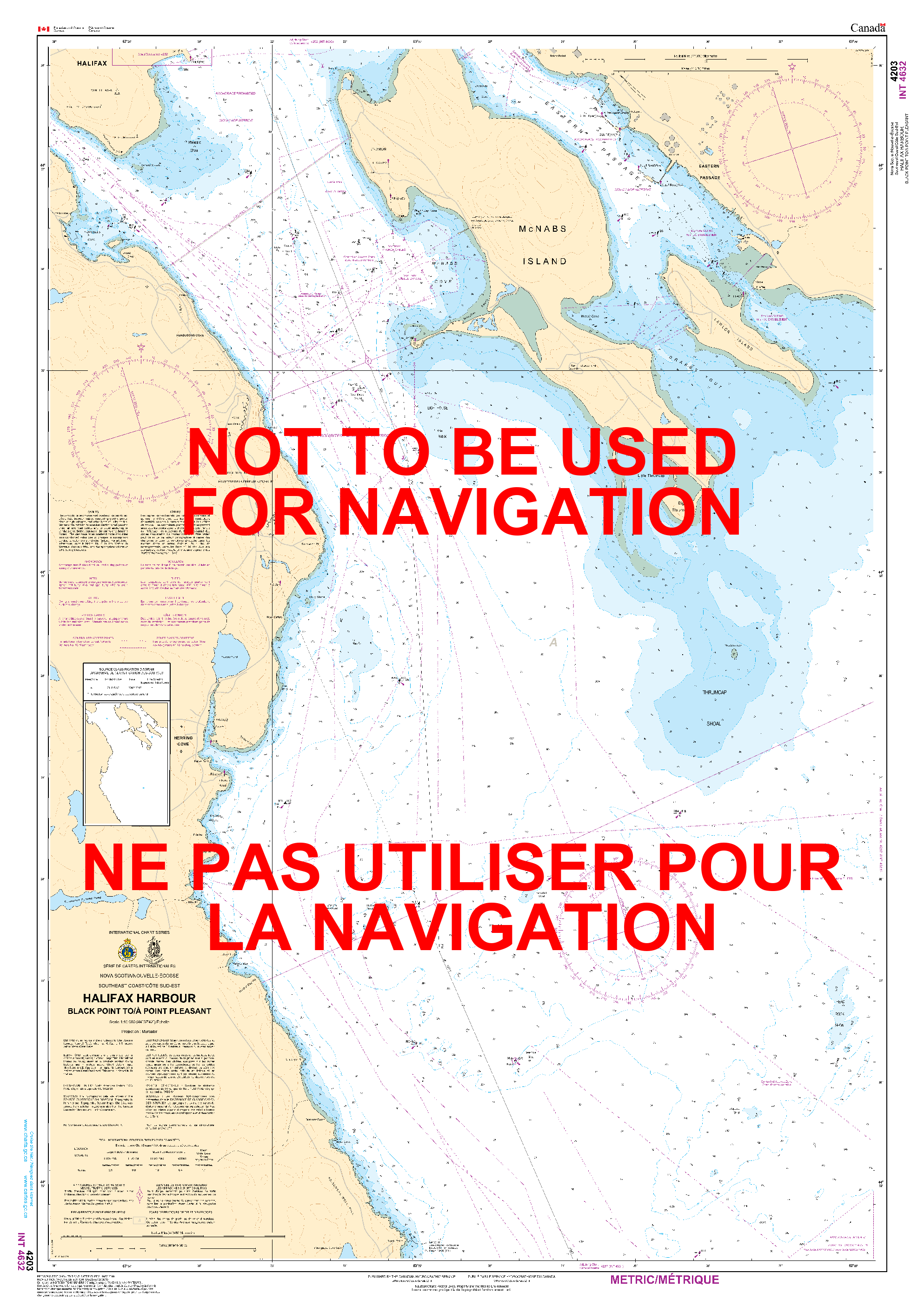 Print On Demand Nautical Chart - Canadian Hydrographic Service (CHS) Chart 4203
