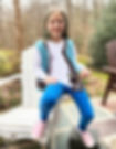 Child wearing Fidgets Sensory Fun Girls T-Shirt, Ashley - Perfect For Children With SPD by Kozie Clothes