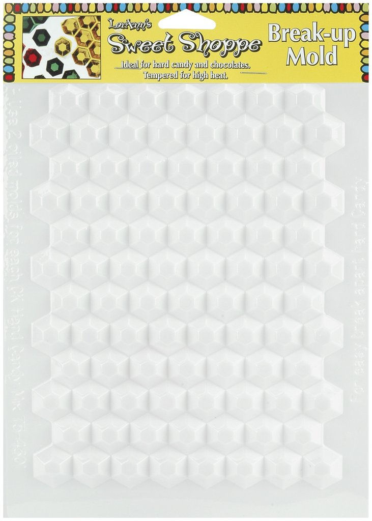 Hexagon Break Up Sheet Candy Mold