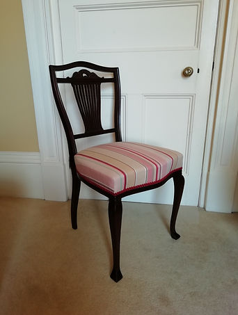 Tradtional hand sprung overstuffed chair