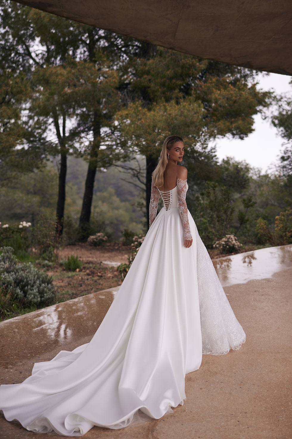 Thumbnail: Back of Aston ballgown wedding dress from Eva Lendel available in Ireland at Zadika Bridal