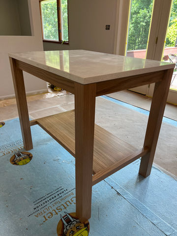 White Oak Kitchen Island 