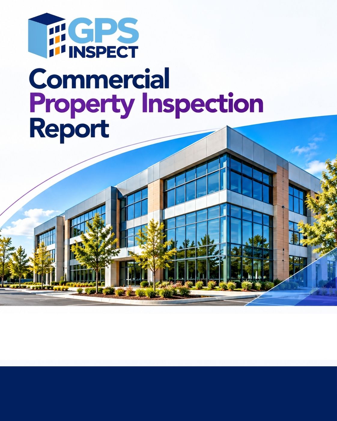 Illustrative GPS Inspect Commercial Property Inspection Report cover.
