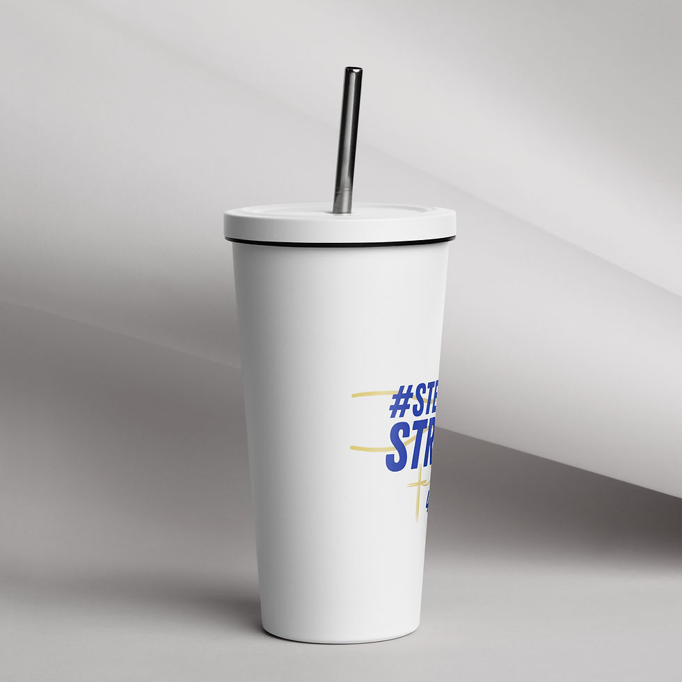 Thumbnail: Stewart Strong Insulated tumbler with a straw