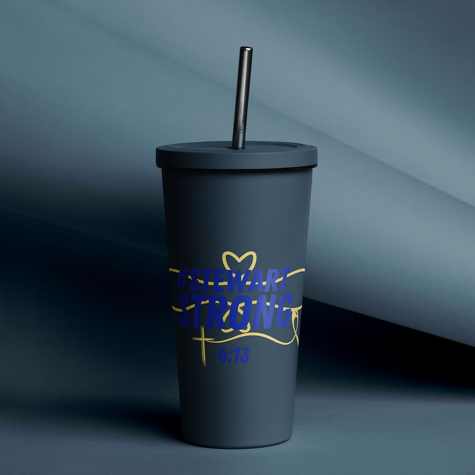 Thumbnail: Stewart Strong Insulated tumbler with a straw