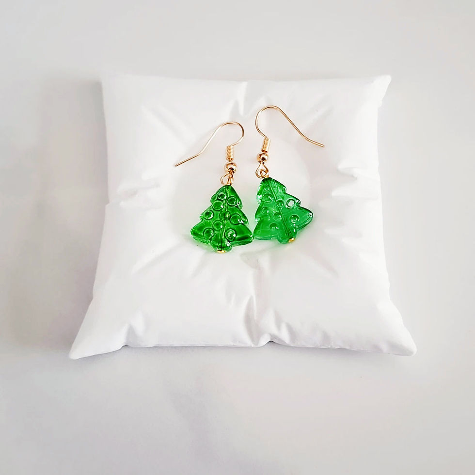 Thumbnail: Christmas Tree Earrings 