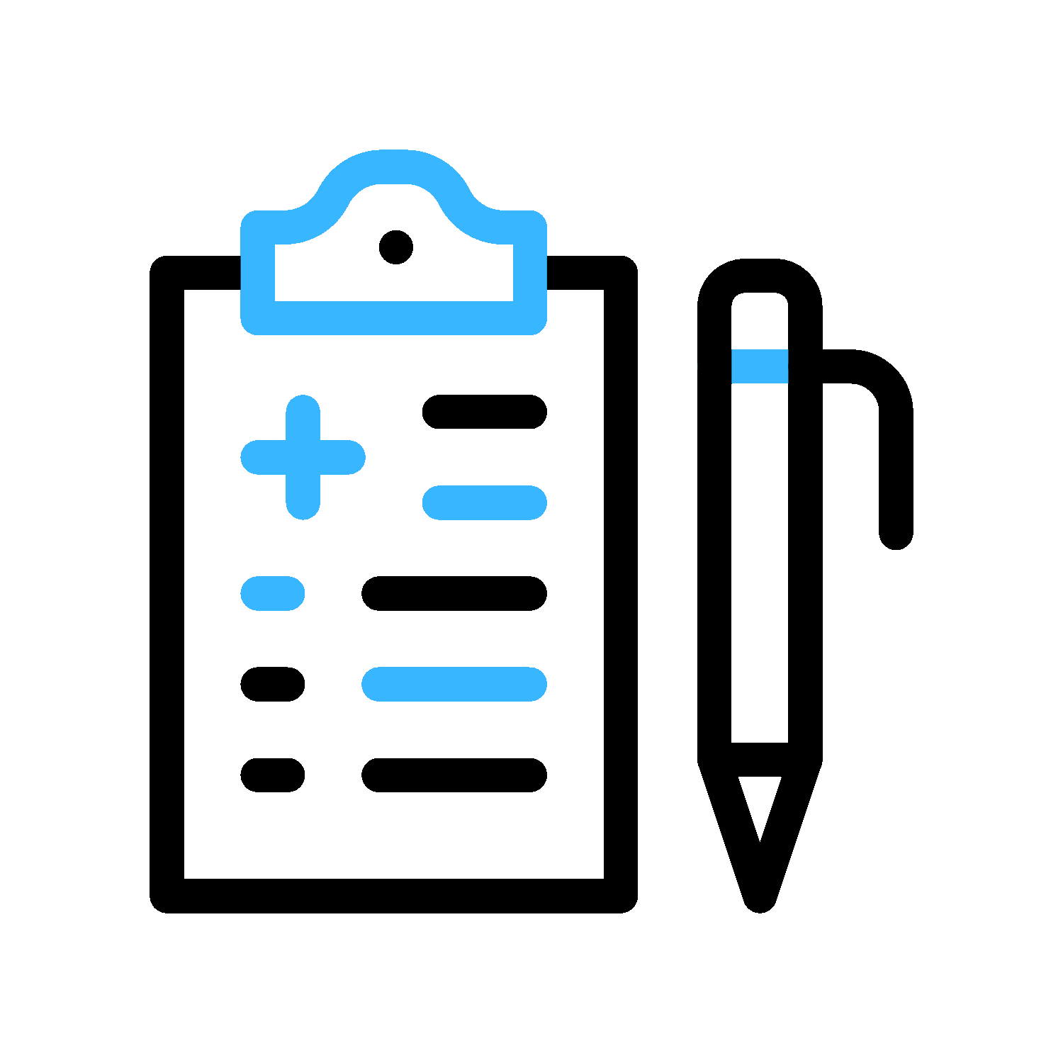 Animated icon of a checklist representing organized debt repayment plans.