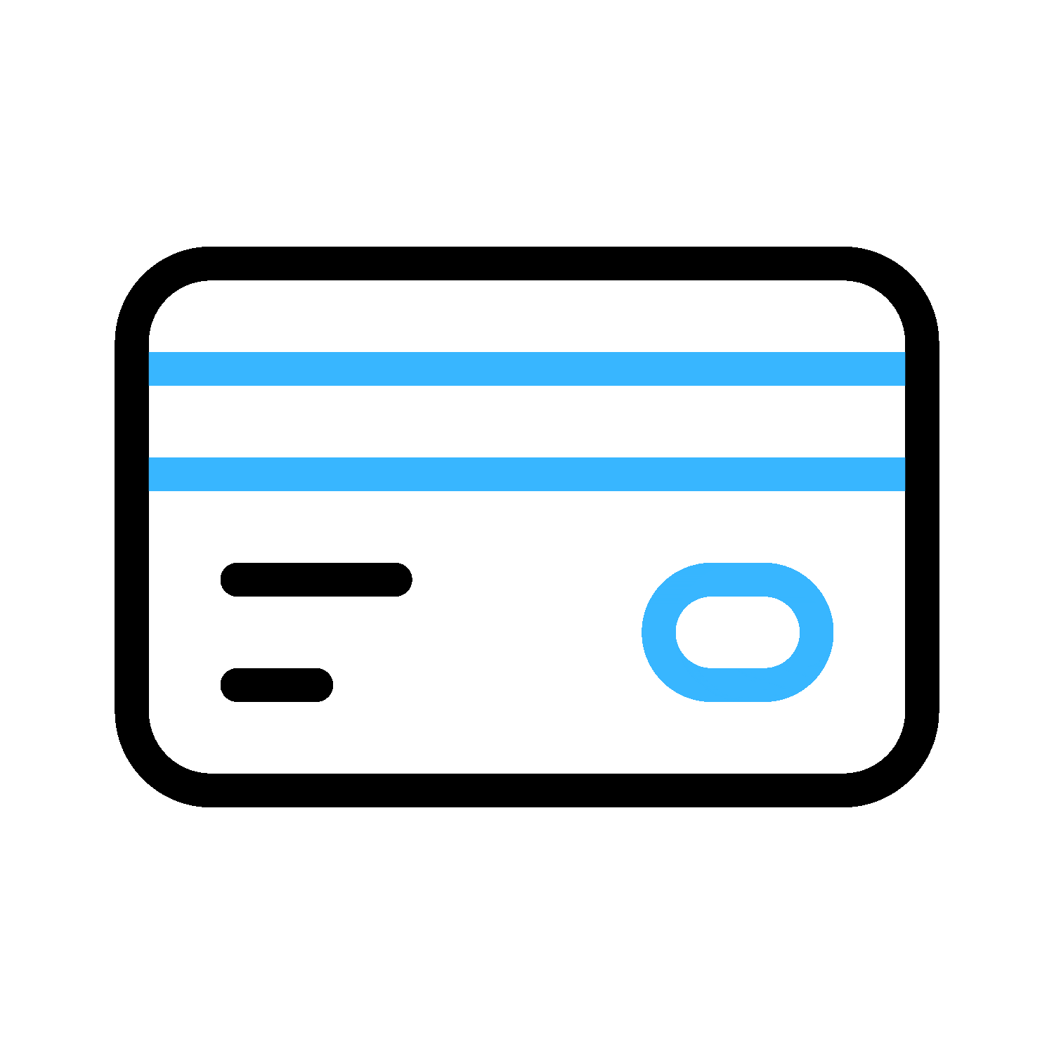 Icon of a credit card highlighting debt consolidation or credit card debt payoff solutions