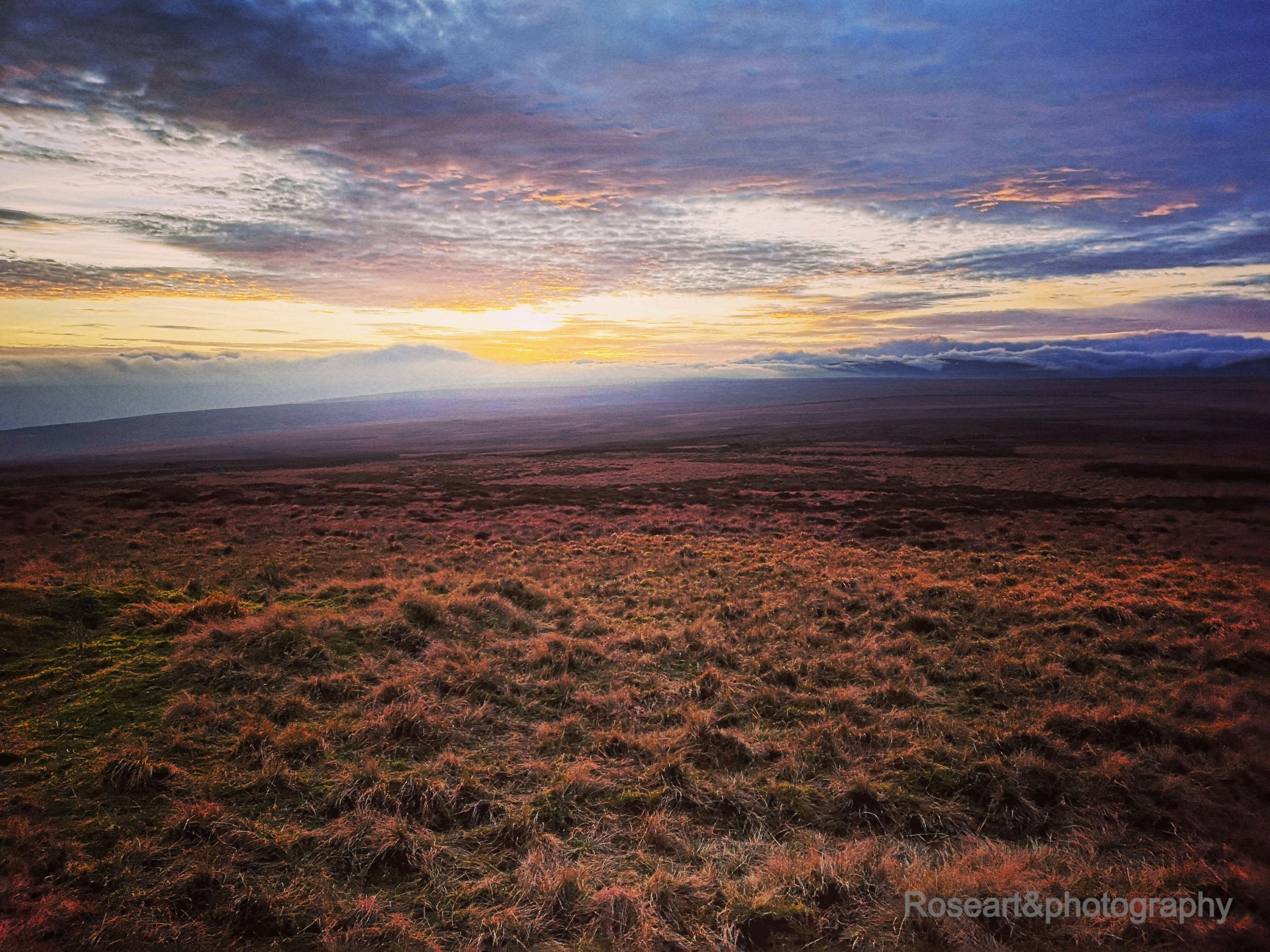 Evening Light over the Moors, sunset, Yorkshire Dales landscape photography, nature photos