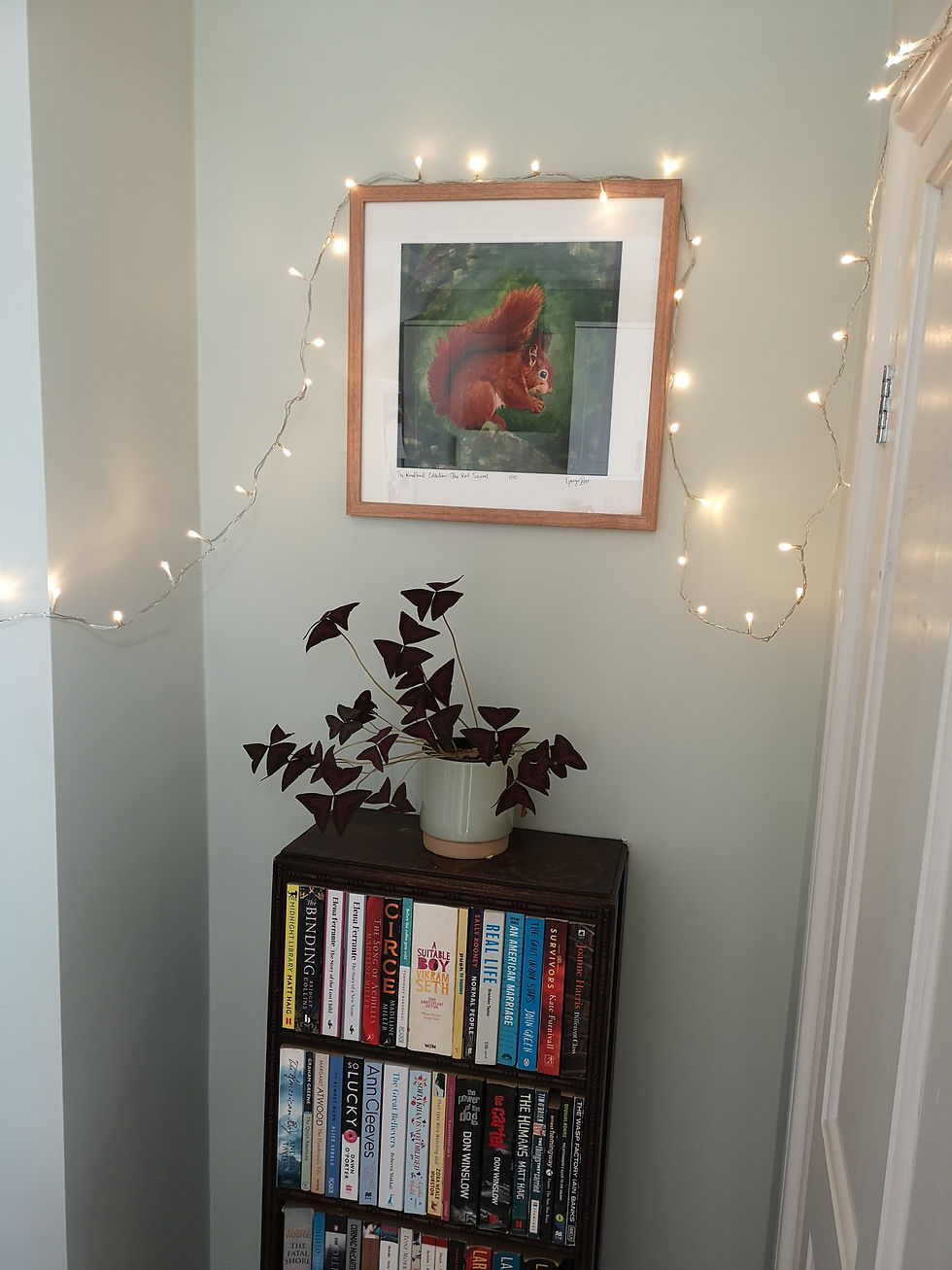 Thumbnail: Limited edition art print the red squirrel, framed on the wall cool original painting print