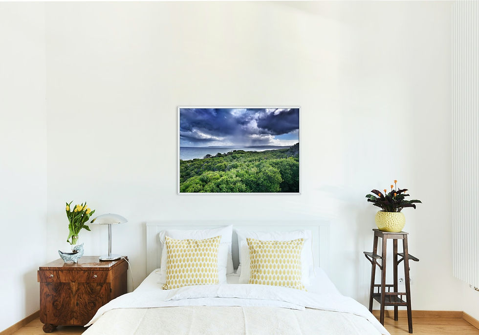 Thumbnail: Storm on the Great Ocean Road, Victoria, Australia, stunning shot across the ocean, landscape photograph, cool unique photo