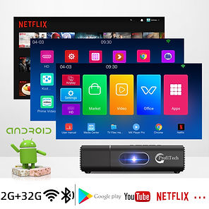 projector with built-in Android OS and pre-installed Apps