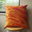 Thumbnail: Colourful Velvet Cushion - Orange Ripple