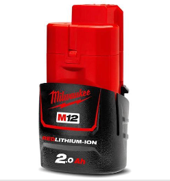 Milwaukee 12V Li-Ion 2.0Ah RED LITHIUM Battery