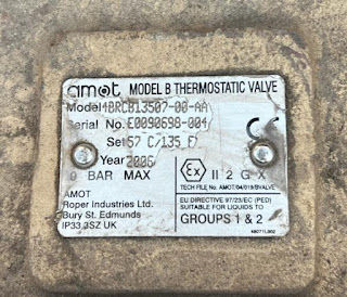 AMOT THERMOSTATIC VALVE  4BRCB MODEL B  Model 4BRCB 3507-00-AA