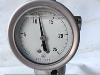 Maximum pressure indicator- Tested-Model MT31-NAGANO KEIKI SEISAKUSHO LTD -25MPa-20MPa-150MPa- 150kgf/cm2 - 200kgf/cm2- 250kgf/cm2 - 150kgf/cm2