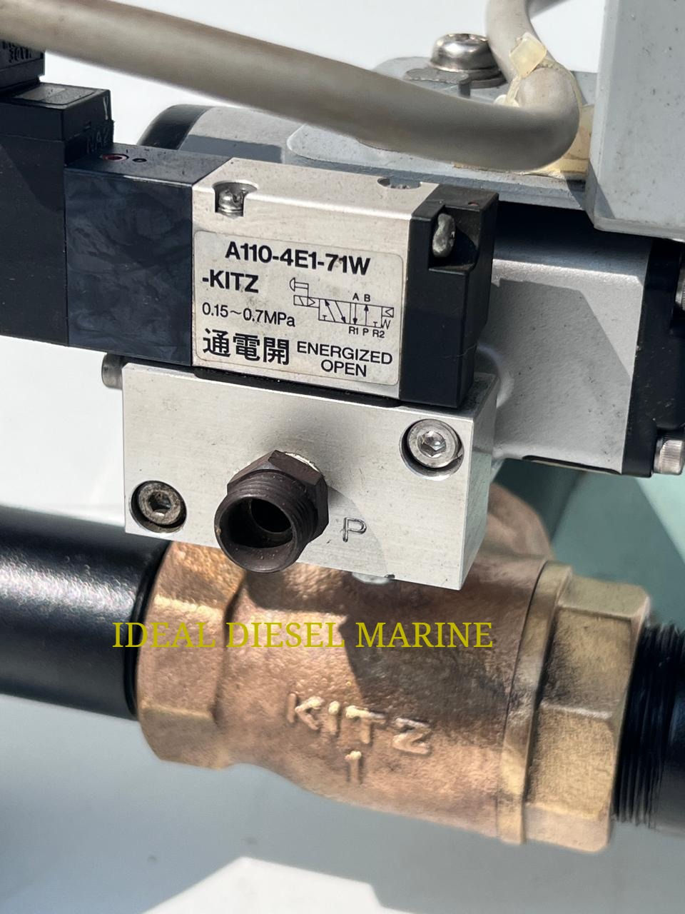 HEISHIN PUMP WORKS OWS AIR OPERATED 3-PORT VALVE KITZ ACT. TYPE C-1 KOGANEI A110-4E1-25-39-71W