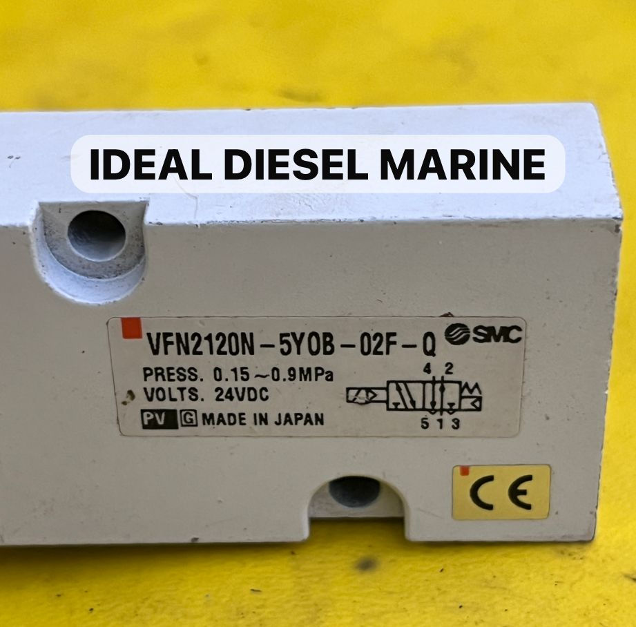 SMC-VALVE-VFN2120N - 5Y0B- 02F- Q -PRESS. 0.15 ~ 0.9MPa-VOLTS. 24VDC -MADE IN JAPAN