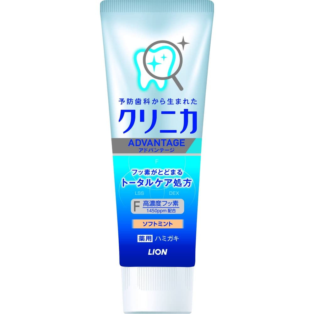 LION Clinica Advantage Toothpaste Soft Mint Vertical Type