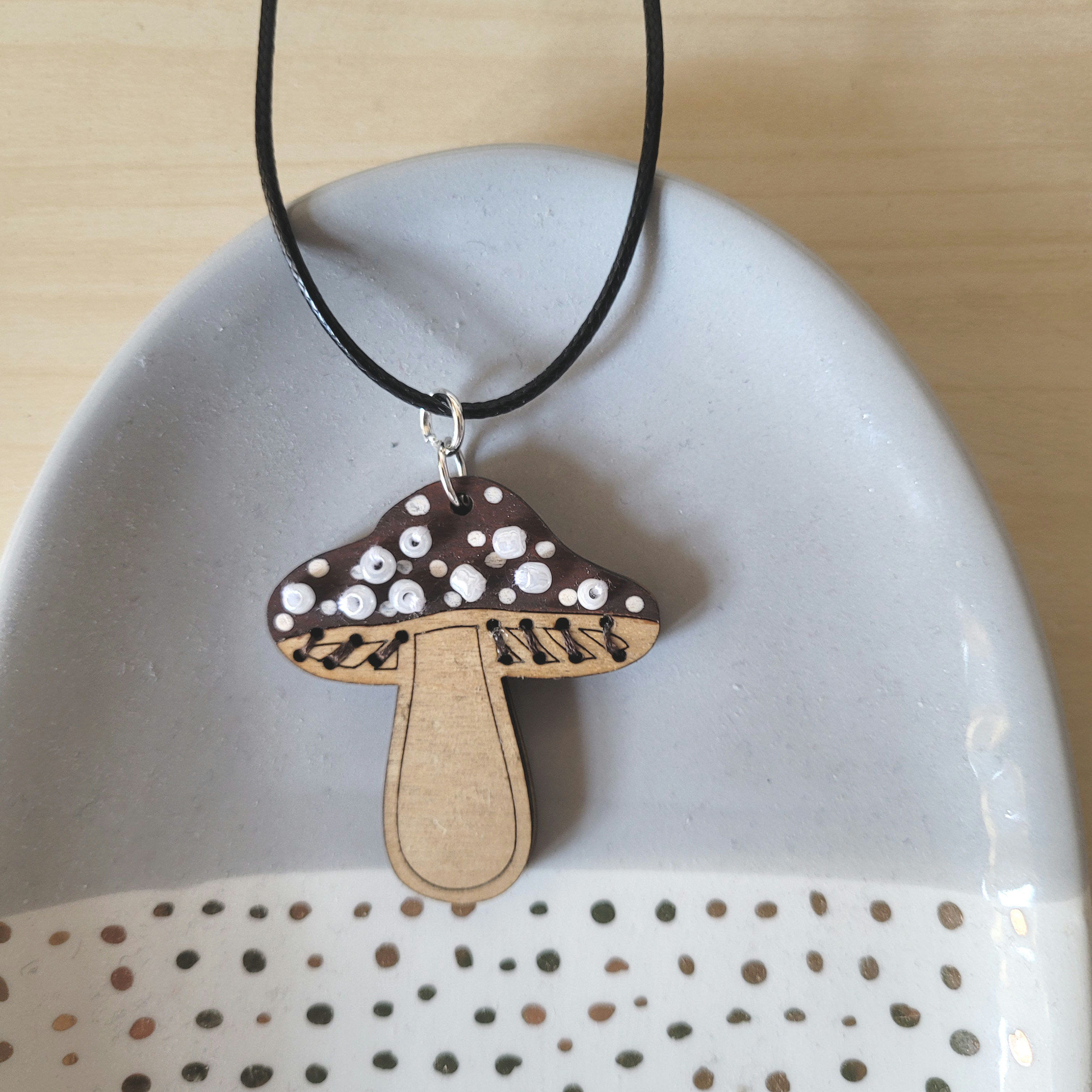 Hand Embroidered Pendant