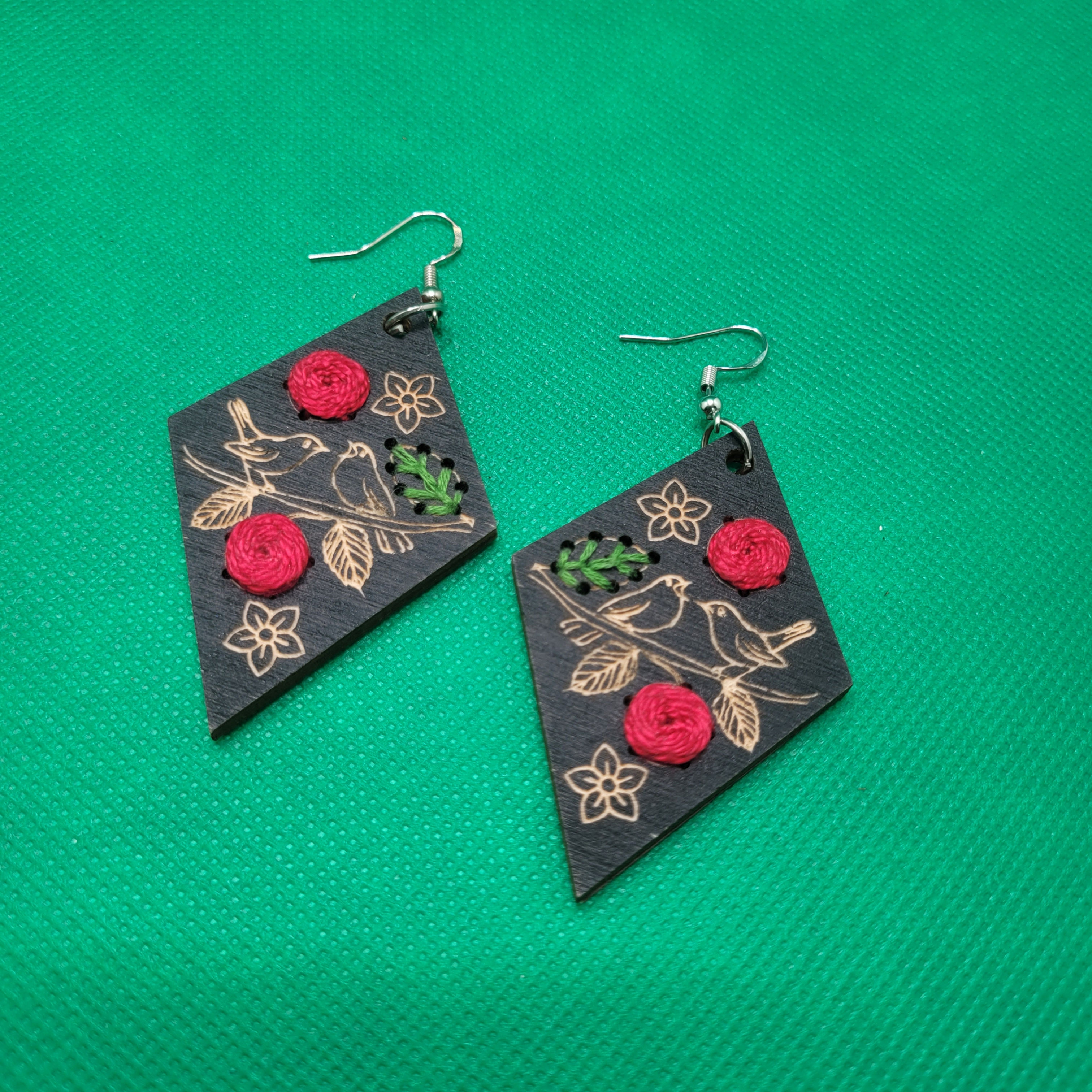 Black Diamond Earrings (Large)