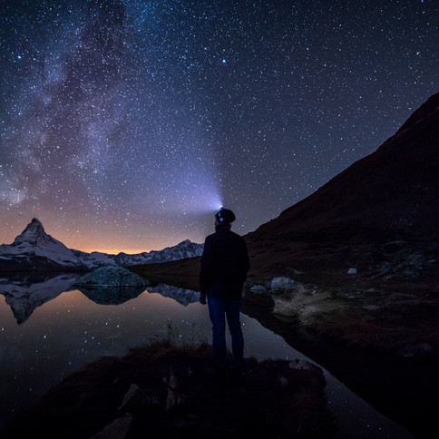 Milkyway in front of the Matterhorn