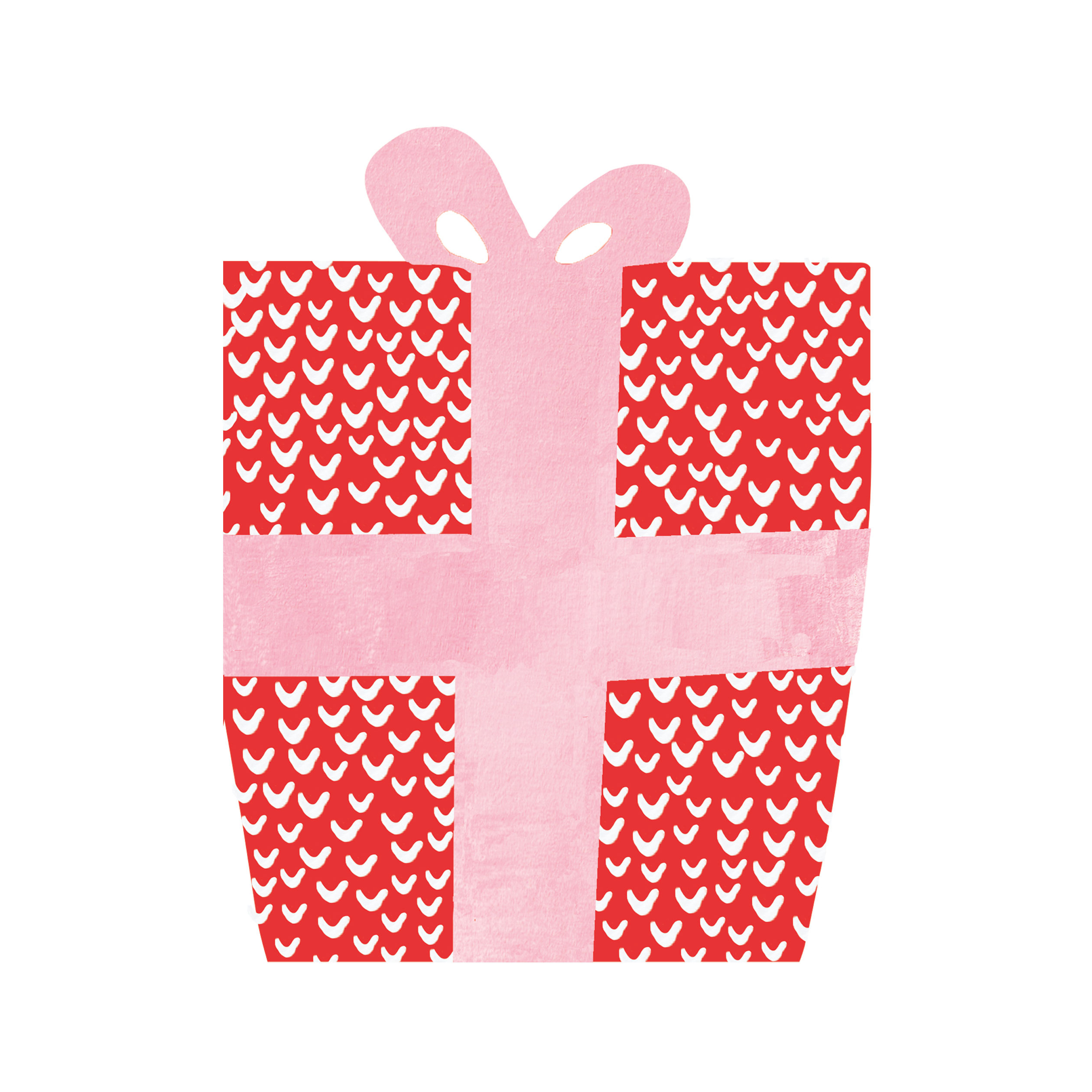Red Present Card