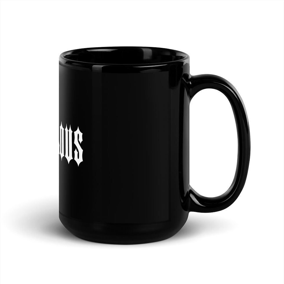 Thumbnail: Scandalous Black Glossy Mug