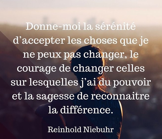 La prière de la sérénité