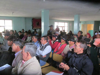Cayambe, taller de socialización del proyecto SAP-PI en la parroquia Olmedo