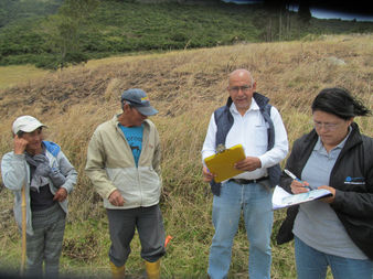 Ibarra, San Antonio.-recorrido por los terrenos donde se instarán las tuberías de agua potable