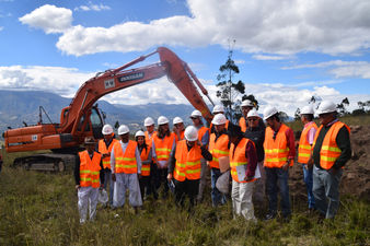 Ibarra.-Misión de la AFD (Agence Française de Développement) y del BdE visitaron ejecución de obras