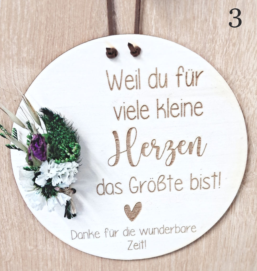 Miniaturbild: Holzschild mit Spruch
