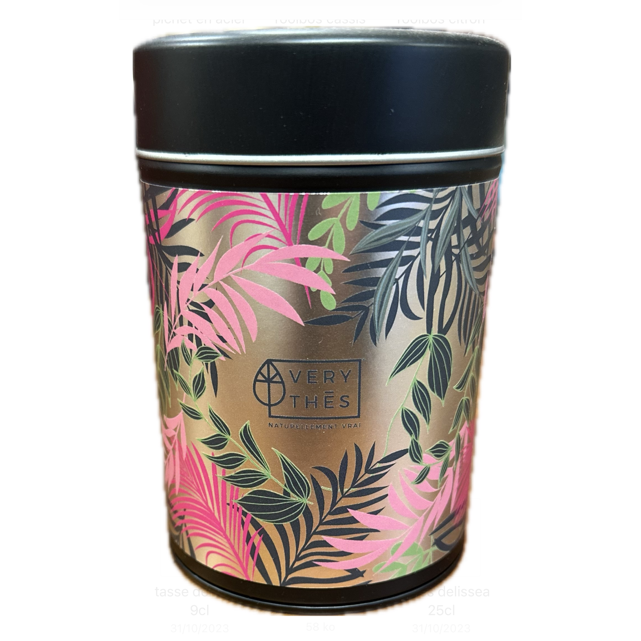 Boites rondes métalliques - 150g