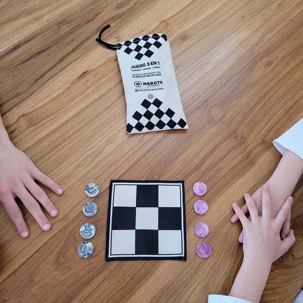 縮圖：Juego 3 en 1 Ajedrez Damas Tateti