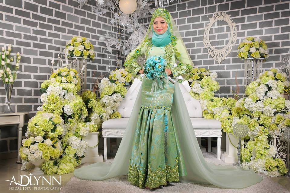 Imej kecil: Songket Dress [ Hijau Pucuk Pisang ]