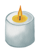 A candle icon symbolizing 'The Awakening,' representing light, guidance, and the beginning of a healing journey