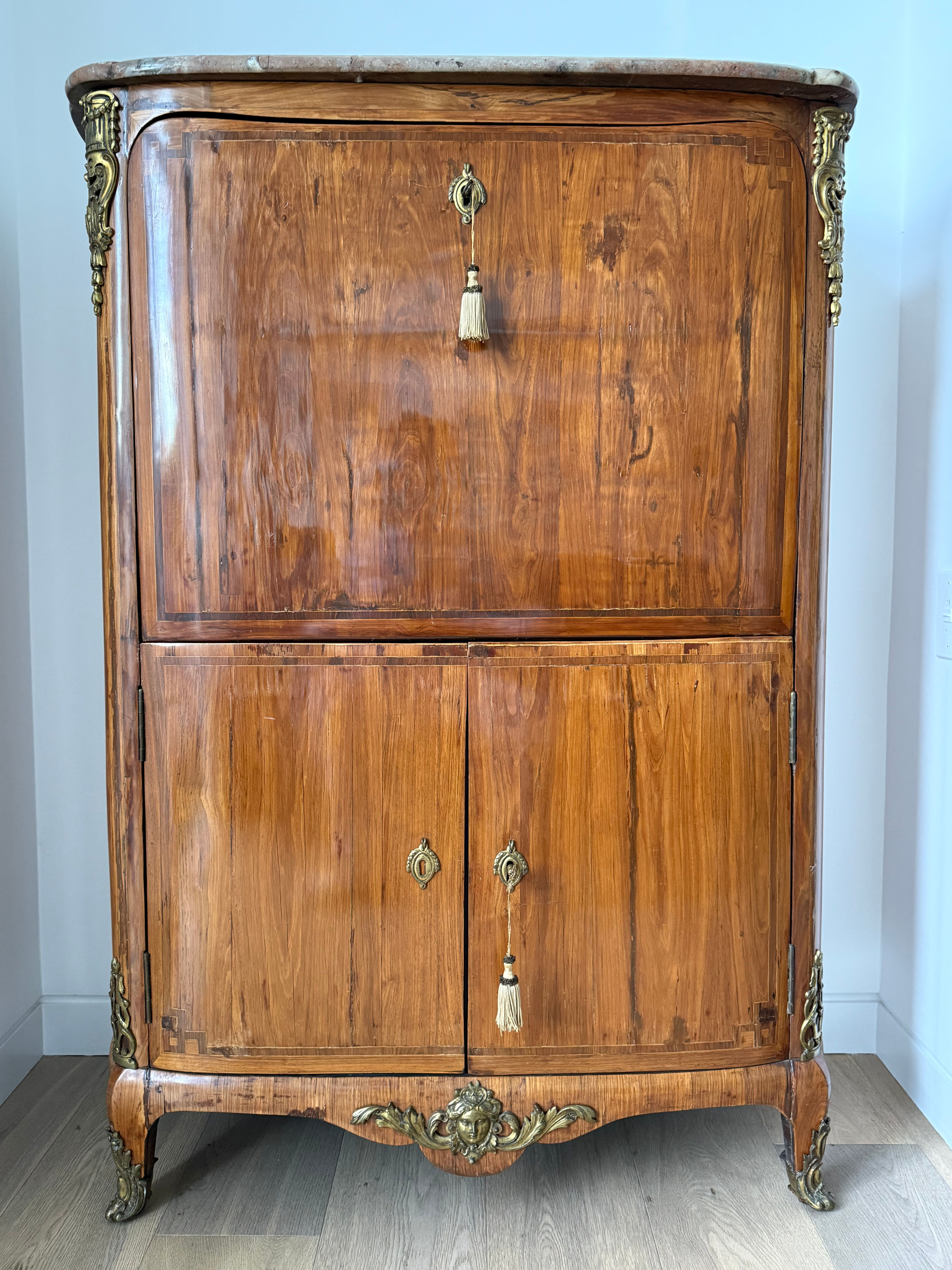 C. 1770 Transitional French Secretaire a Abattant