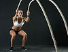 Woman with Fitness Ropes