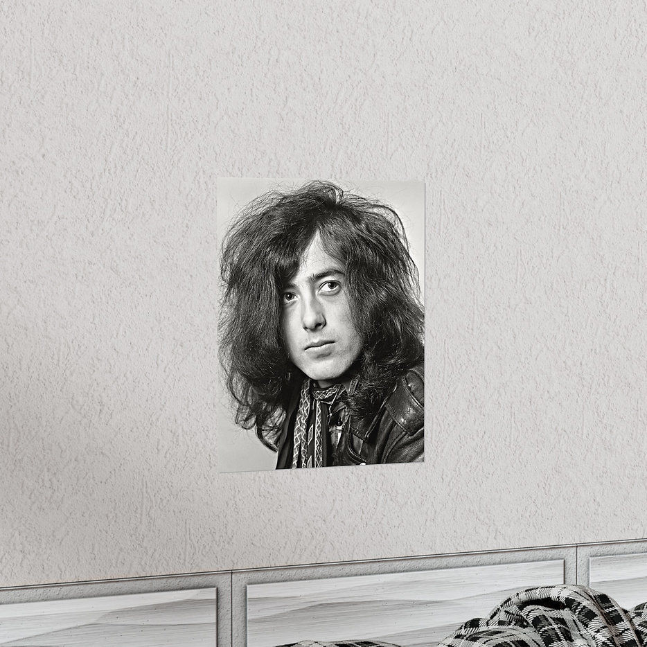 Miniature : Jimmy Page, Led Zeppelin, Graphic Poster, Jimmy Page Poster, Rock, Blues, Folk